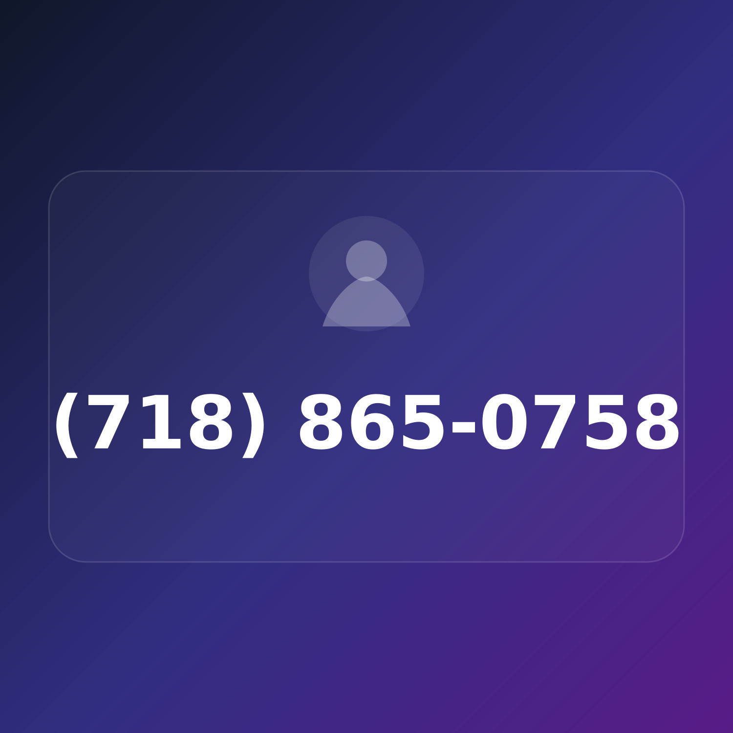 (718) 865-0758 product image